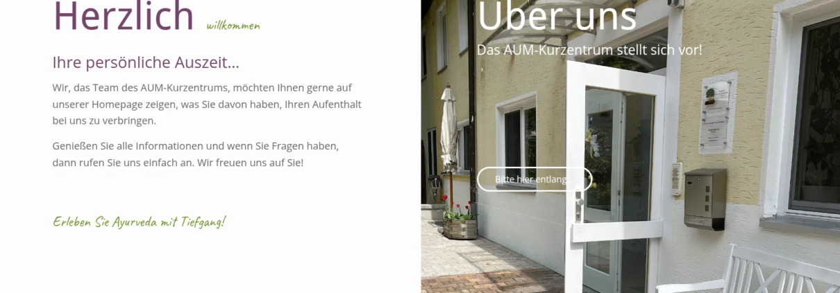 Screenshot neue Website