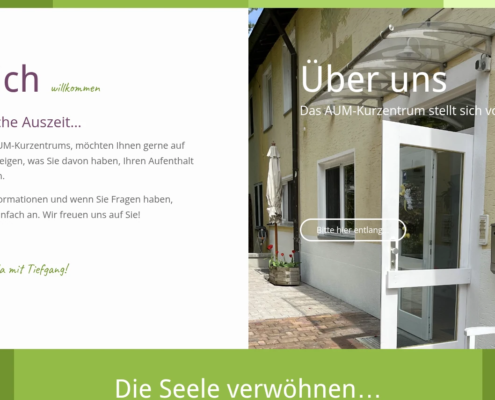 Screenshot neue Website