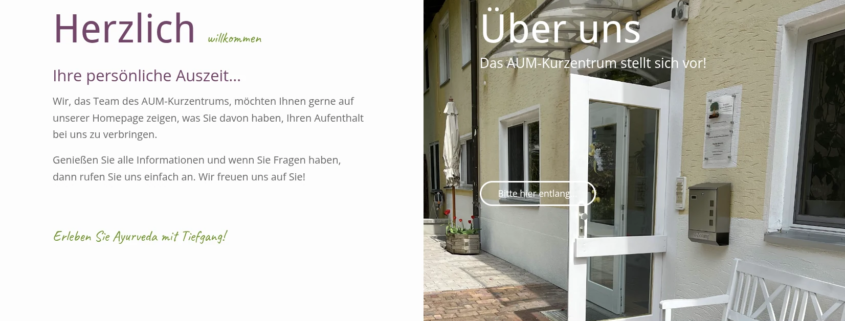 Screenshot neue Website